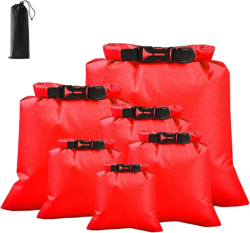ILZAR Store 6PCS Dry Bags Waterproof, Lightweight Dry Bags for Kayaking Waterproof，Outdoor Waterproof Bag for Kayaking Hiking Boating Camping - Image 1